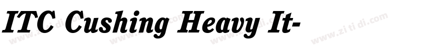 ITC Cushing Heavy It字体转换
